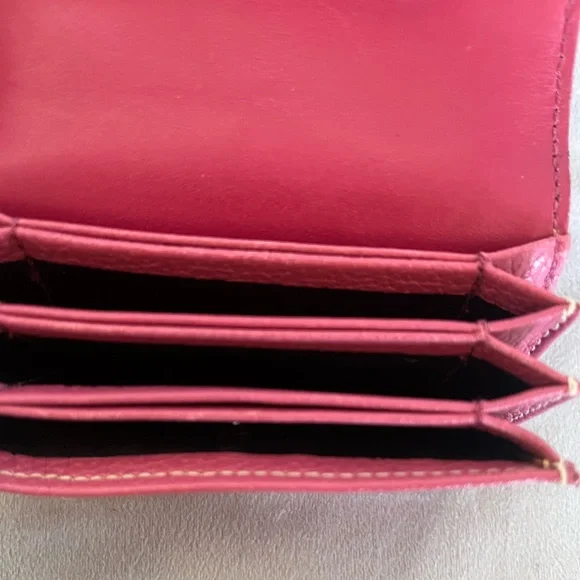 Coach Fuchsia Textured Wallet - Picture 4 of 5